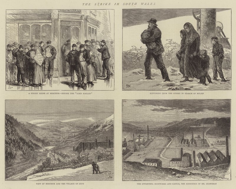Streiken i Sør-Wales av Joseph Nash