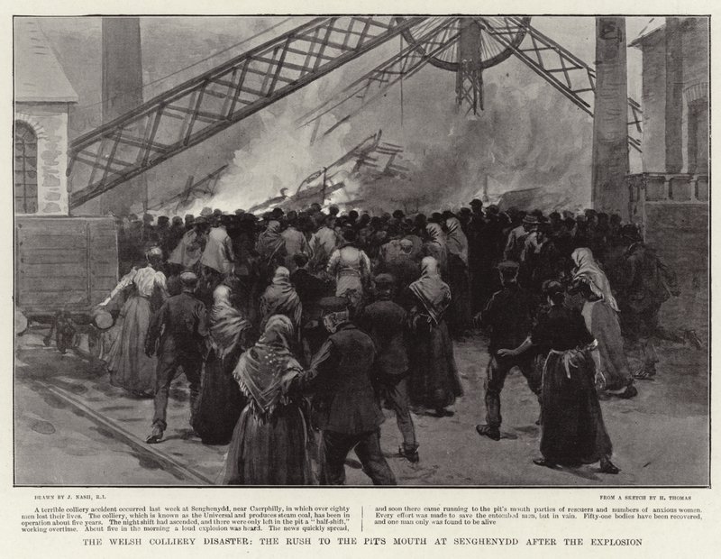 Den walisiske Colliery-katastrofen, Rush to the Pit