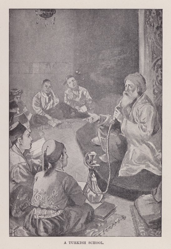 En tyrkisk skole (litho) av Joseph (after) Finnemore