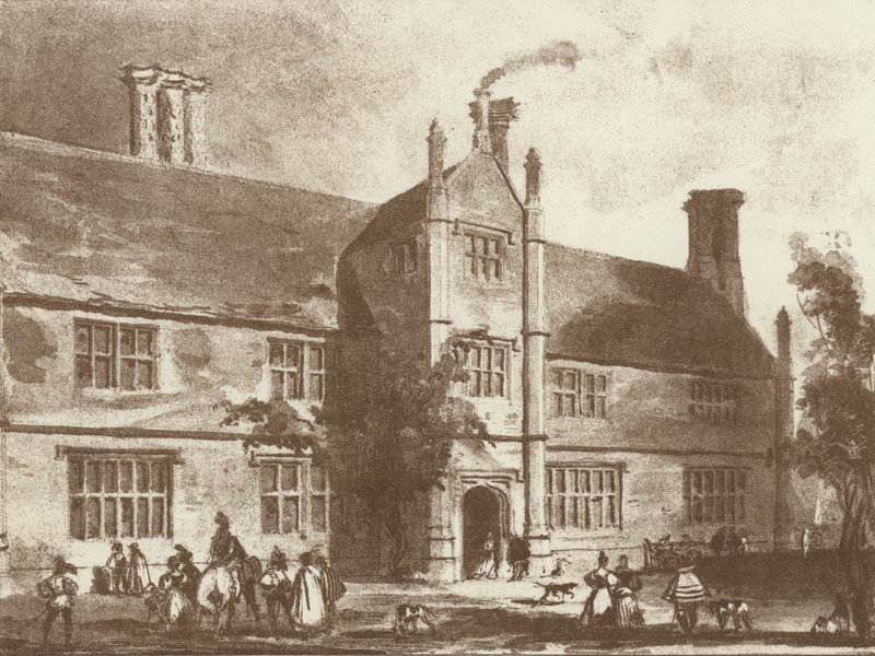 Thorpland Hall, Norfolk (litho) av Joseph (after) Nash