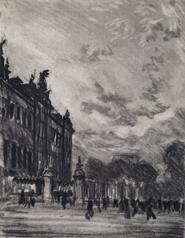 Buckingham Palace (litho) av Joseph (after) Pennell