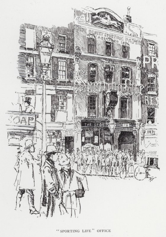 Kontor "Sporting Life" (litho) av Joseph (after) Pennell