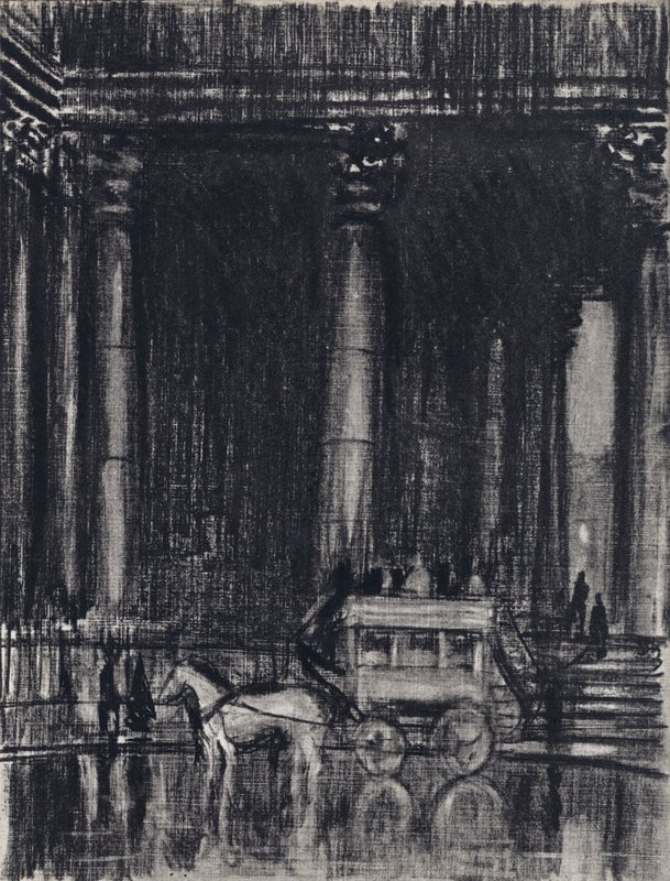 St Martin's Porch (litho) av Joseph (after) Pennell