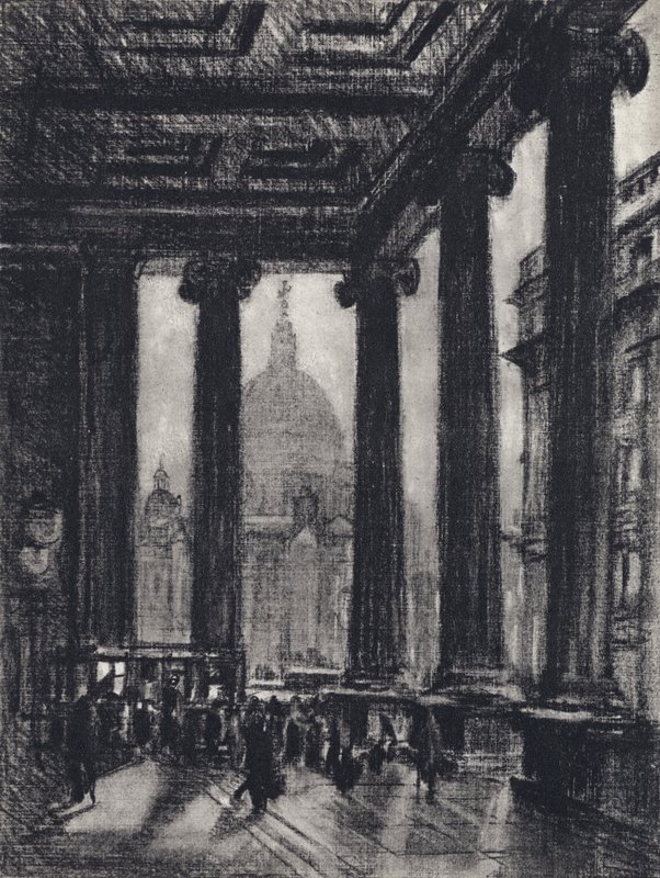 Postkontoret (litho) av Joseph (after) Pennell