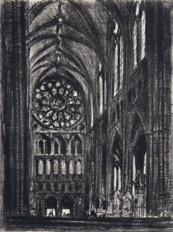 The Transept, Westminster (litho) av Joseph (after) Pennell