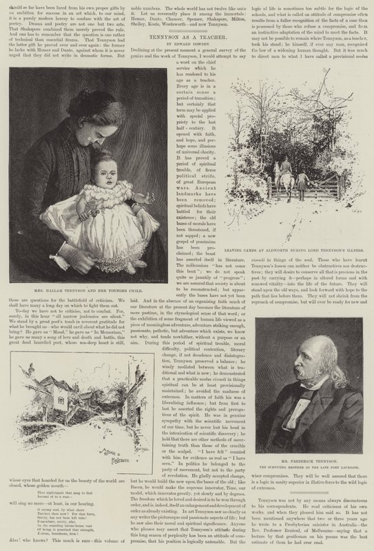 Alfred, Baron Tennyson, poetprisvinner av Joseph Holland Tringham