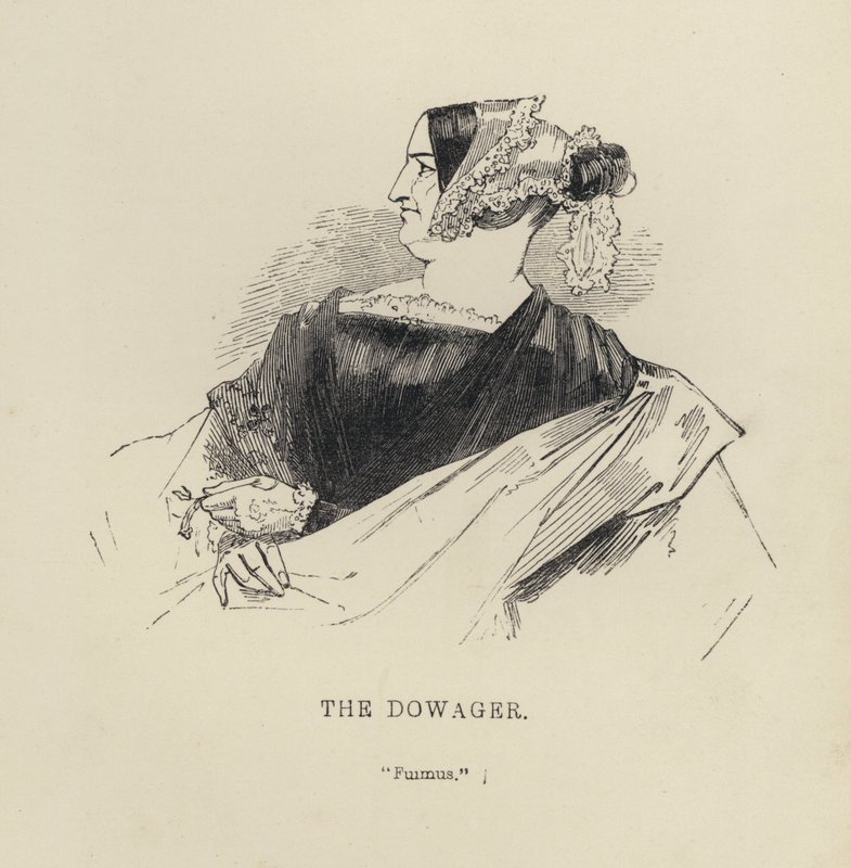 Kenny Meadows: The Dowager (gravering) av Joseph Kenny (after) Meadows
