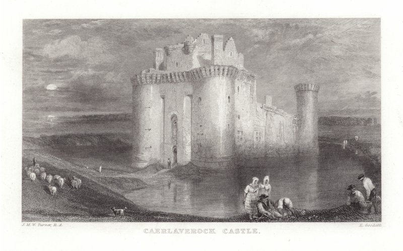 Caerlaverock Castle av Joseph Mallord William Turner