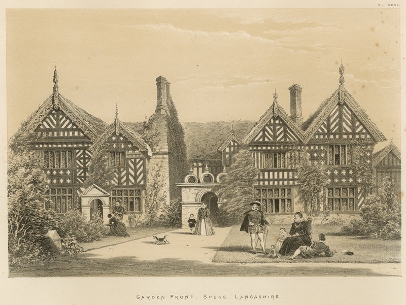 Garden Front, Speke, Lancashire av Joseph Nash