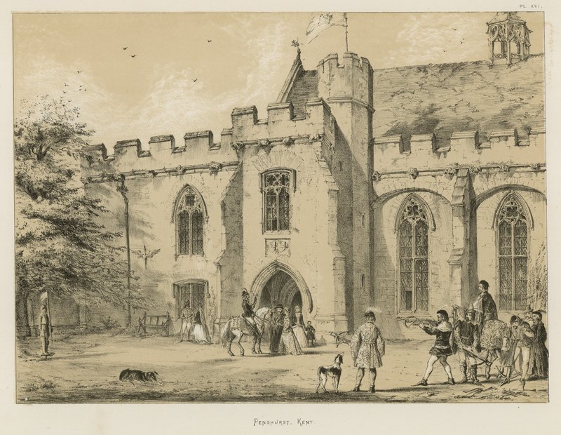 Penshurst, Kent av Joseph Nash