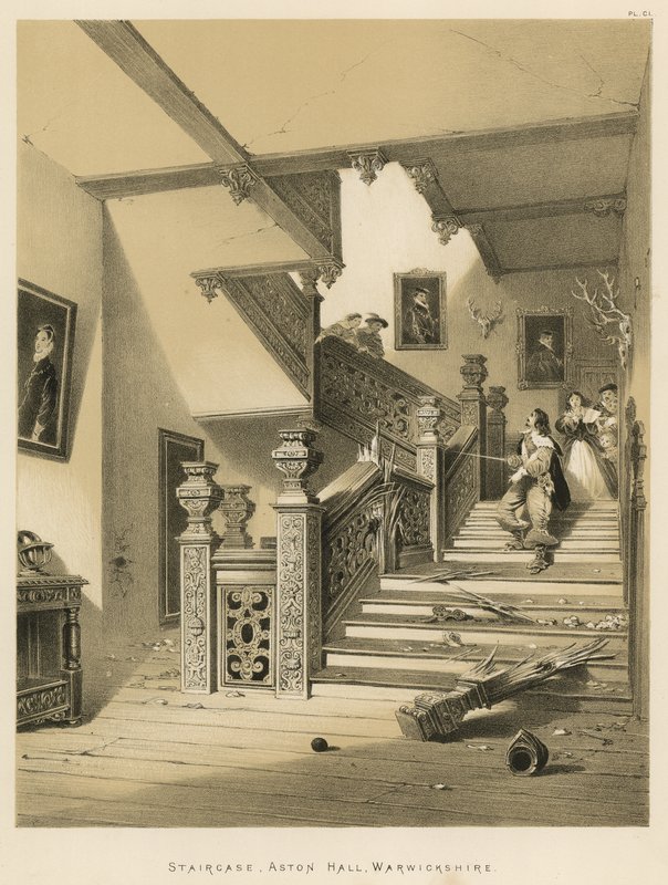 Trapp, Aston Hall, Warwickshire av Joseph Nash