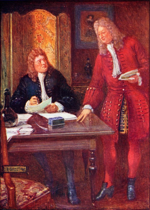 Joseph Addison og Richard Steele av Joseph Ratcliffe Skelton