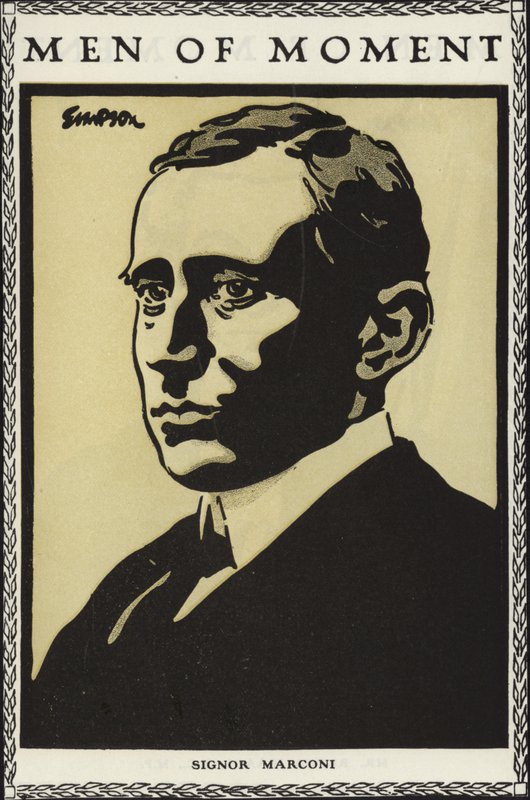 Guglielmo Marconi av Joseph Simpson