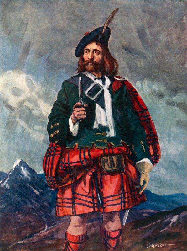 Rob Roy Mac Gregor, 1660-1735 av Joseph Simpson