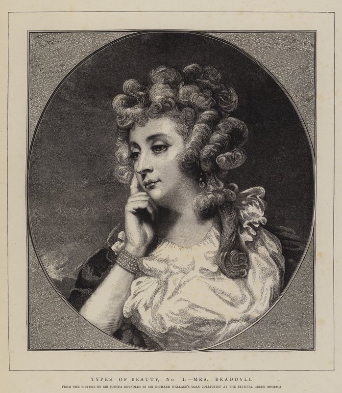 Skjønnhetstyper, nei jeg, fru Braddyll av Joshua Reynolds