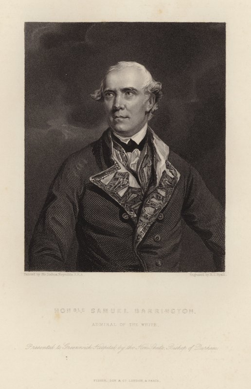 Ærede Samuel Barrington av Joshua Reynolds