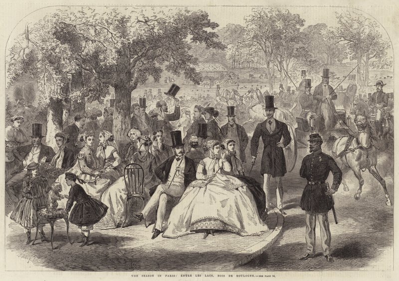 Sesongen i Paris, Entre les Lacs, Bois de Boulogne av Jules Pelcoq