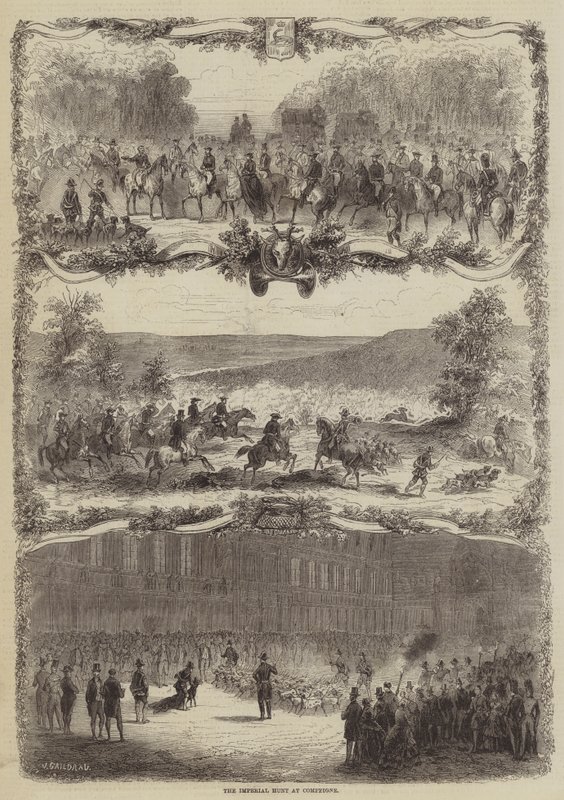 Den keiserlige jakten i Compiegne av Jules Gaildrau