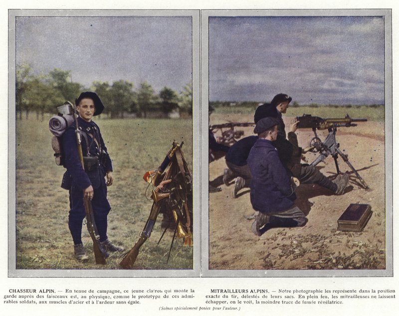 Alpine Hunter, Alpine Machine Gunners av Jules Gervais Courtellemont
