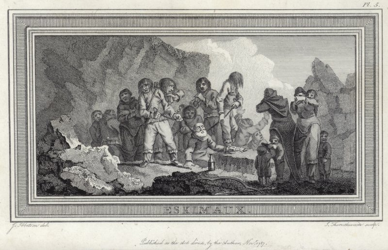 eskimoer av Julius Caesar Ibbetson