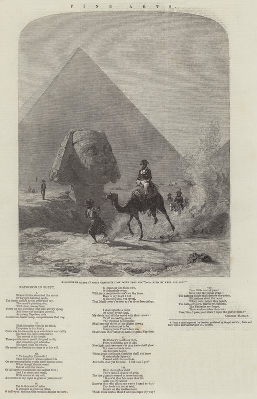 Napoleon i Egypt (førti århundrer ser ned på ham) av Karl Girardet