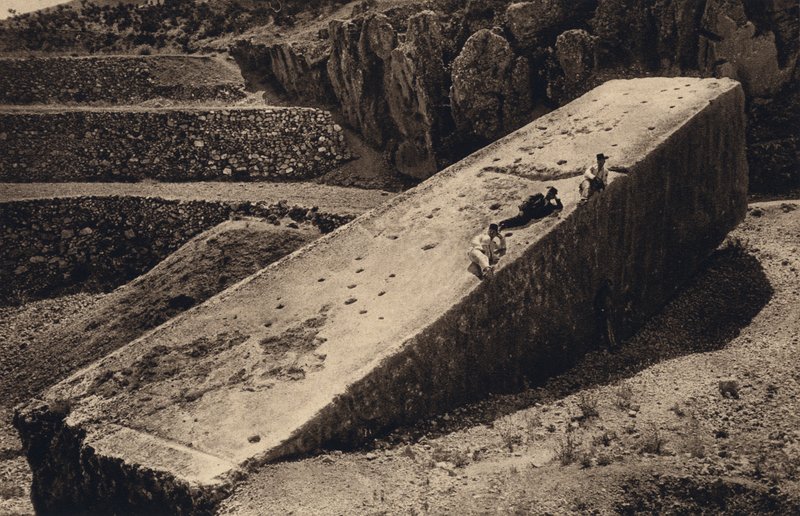 Baalbek, Den store steinen (s/hvitt bilde) av Karl Grober