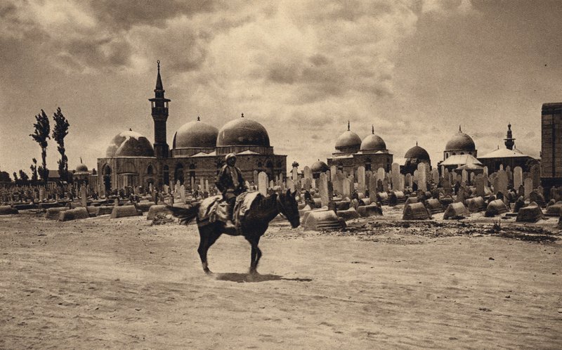 Damaskus, Fatimas grav (s/hvitt bilde) av Karl Grober