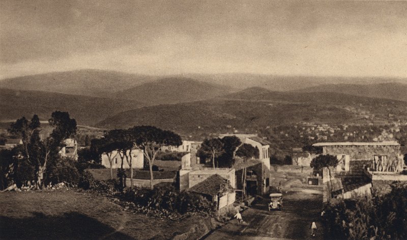 Utsikt over Beirut (s/hvitt bilde) av Karl Grober