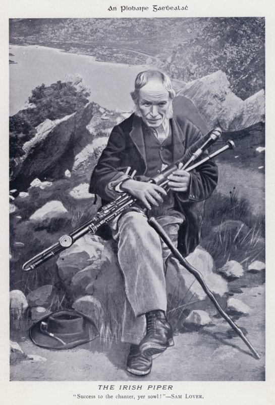 The Irish Piper (s/hvitt bilde) av Karl Karlovich Piratsky