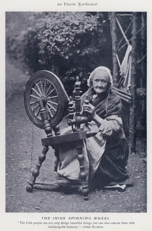 The Irish Spinning Wheel (s/hvitt bilde) av Karl Karlovich Piratsky