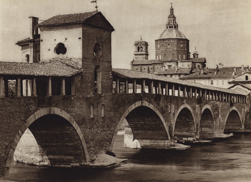 Italia: Pavia (s/hvitt bilde) av Kurt Hielscher