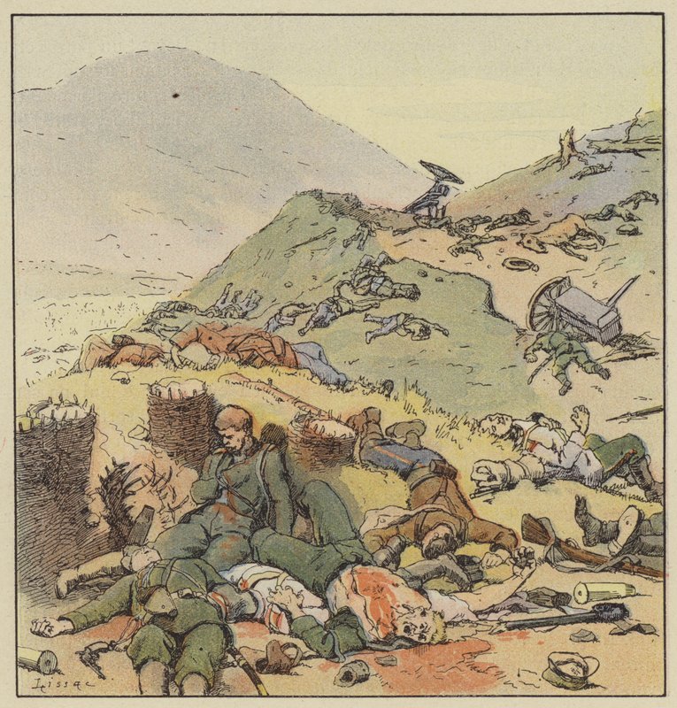 Grøften forlatt av russerne, Liao-Yang av L. Malespine
