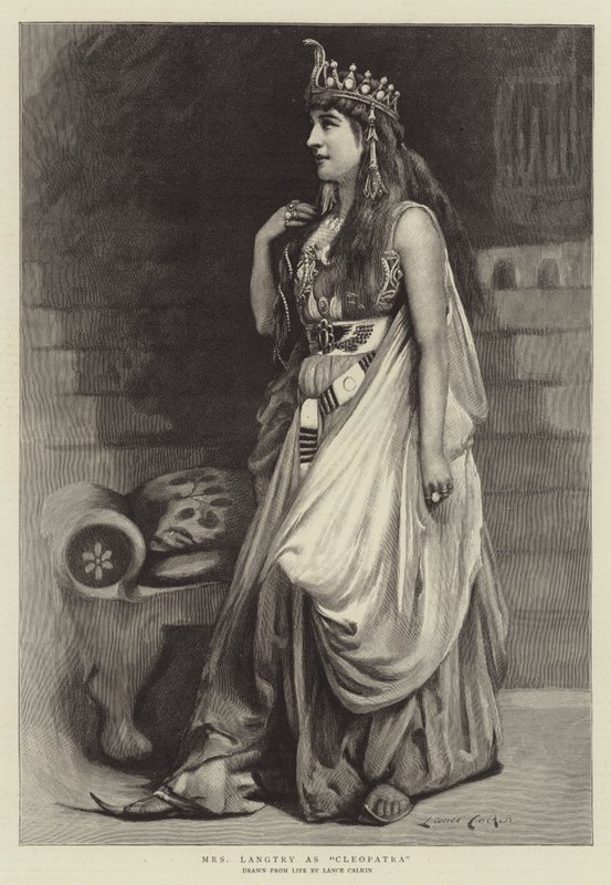 Fru Langtry som Cleopatra av Lance Calkin