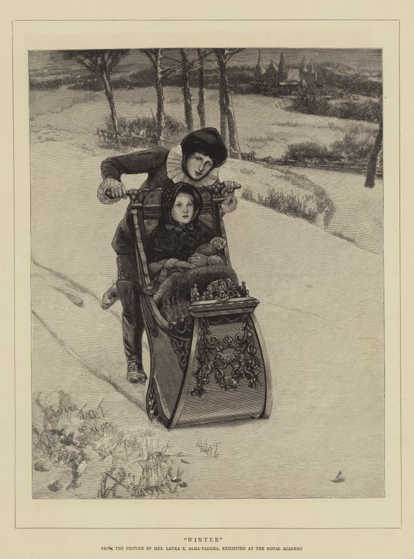 Vinter av Lawrence Alma Tadema