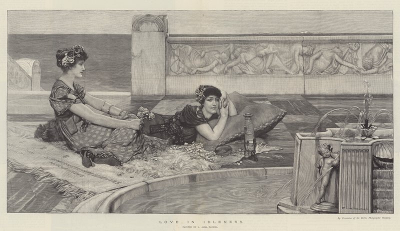 Kjærlighet i lediggang av Lawrence Alma Tadema