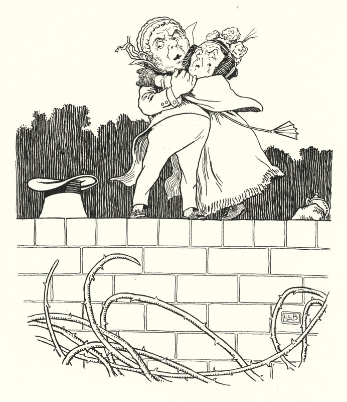 Herr og fru Discobbolos (litho) av Leonard Leslie Brooke