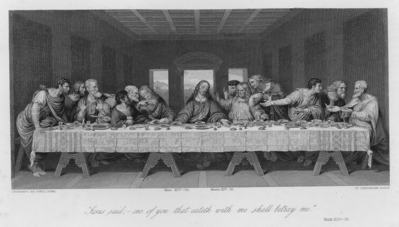 Nattverden, Mark XIV av Leonardo da (after) Vinci