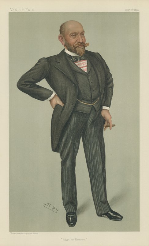 Mr Ernest Cassel (farge litho) av Leslie Matthew Ward