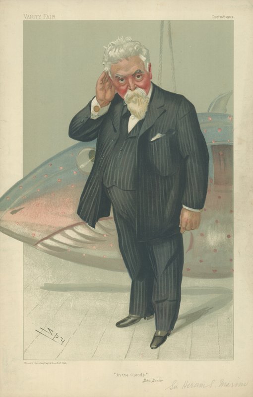 Sir Hiram Stevens Maxim av Leslie Matthew Ward