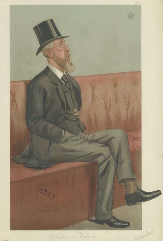 The Duke of Devonshire (farge litho) av Leslie Matthew Ward