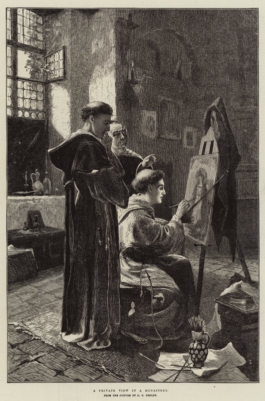En privat utsikt i et kloster av Lionel Charles Henley
