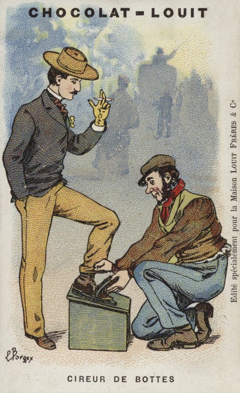 Skopuss (chromolitho) av Louis Borgex