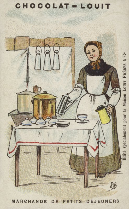 Frokostleverandør (chromolitho) av Louis Borgex