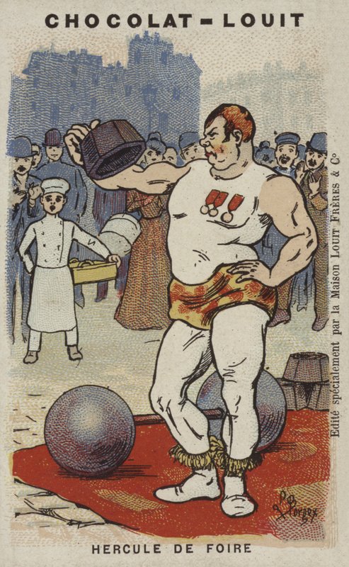 Fair Hercules (chromolitho) av Louis Borgex