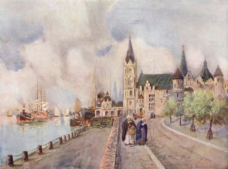Antwerpen, Det gamle slottet Steen av Louis Burleigh Bruhl