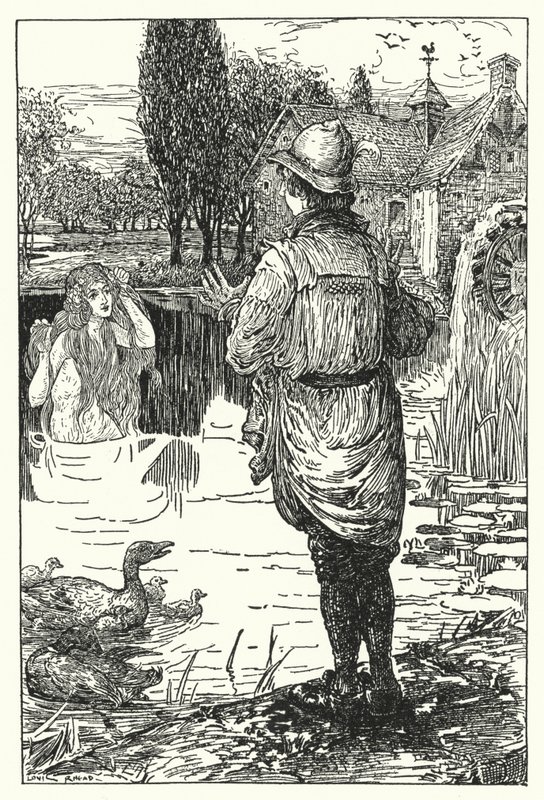 Vannfeen (litho) av Louis John Rhead