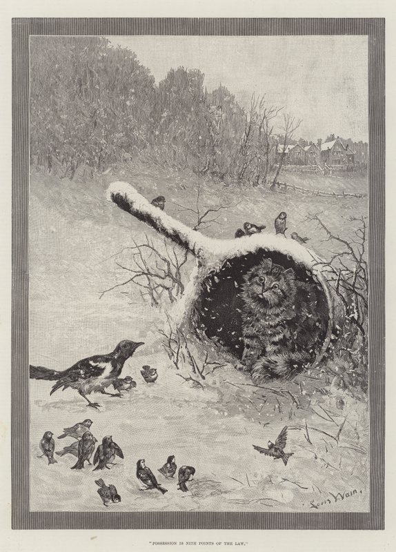 Besittelse er ni punkter i loven av Louis Wain
