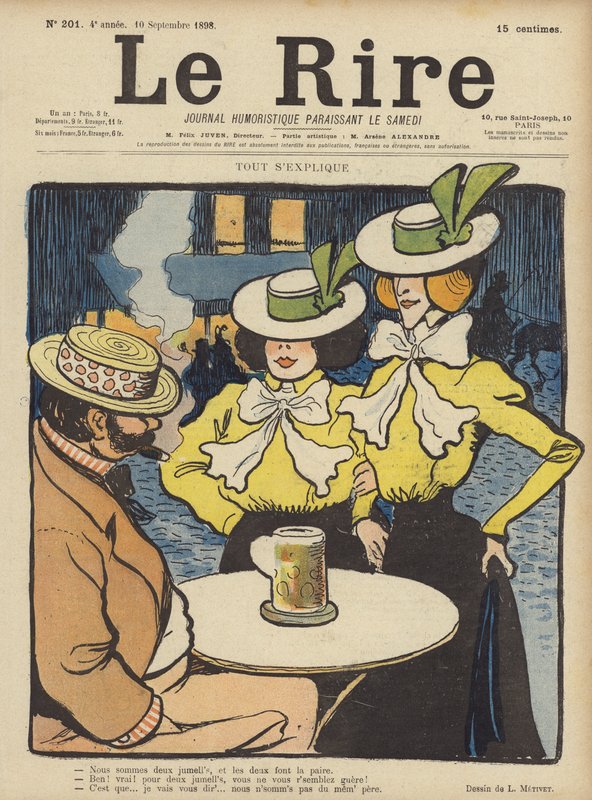 Illustrasjon for Le Rire av Lucien Metivet
