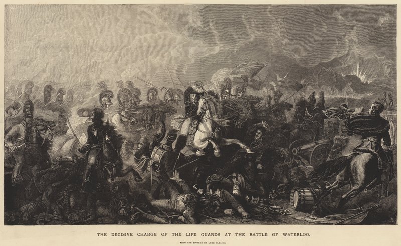 Livgardens avgjørende satsing i slaget ved Waterloo av Luke Clennell