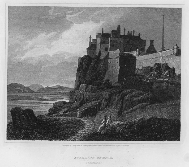 Stirling Castle, Stirlingshire (gravering) av Luke (after) Clennell